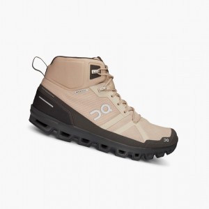 Botas de Montaña On Cloudrock Waterproof Hombre Beige | 078169HOU