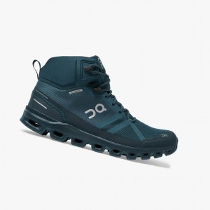 Botas de Montaña On Cloudrock Waterproof Hombre Azul Marino | 694370LHJ