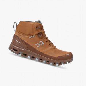 Botas de Montaña On Cloudrock Waterproof Mujer Marrom | 579123YLD