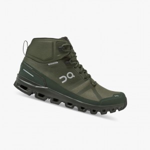Botas de Montaña On Cloudrock Waterproof Hombre Verde Oliva | 318065QKP