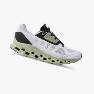 Tenis Para Correr En Carretera On Cloudstratus Mujer Blancos Negros | 371580SFV
