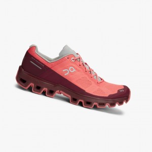 Tenis Trail Running On Cloudventure Mujer Coral | 210598LFB
