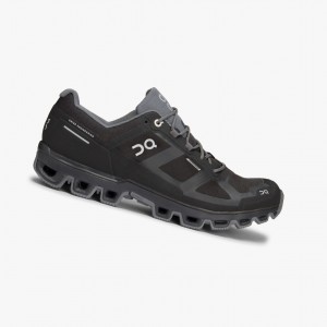 Tenis Trail Running On Cloudventure Waterproof Hombre Negros | 235840XTL