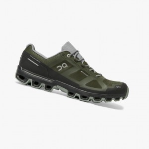 Tenis Trail Running On Cloudventure Waterproof Hombre Verdes | 546829UPH
