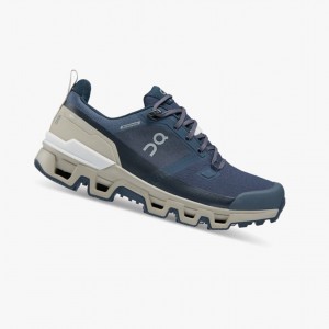 Tenis para Correr On Cloudwander Waterproof Mujer Azul Marino | 920483QZN