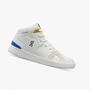 Tenis para Correr On The Roger Clubhouse Mid Hombre Blancos Azules | 612098JVI