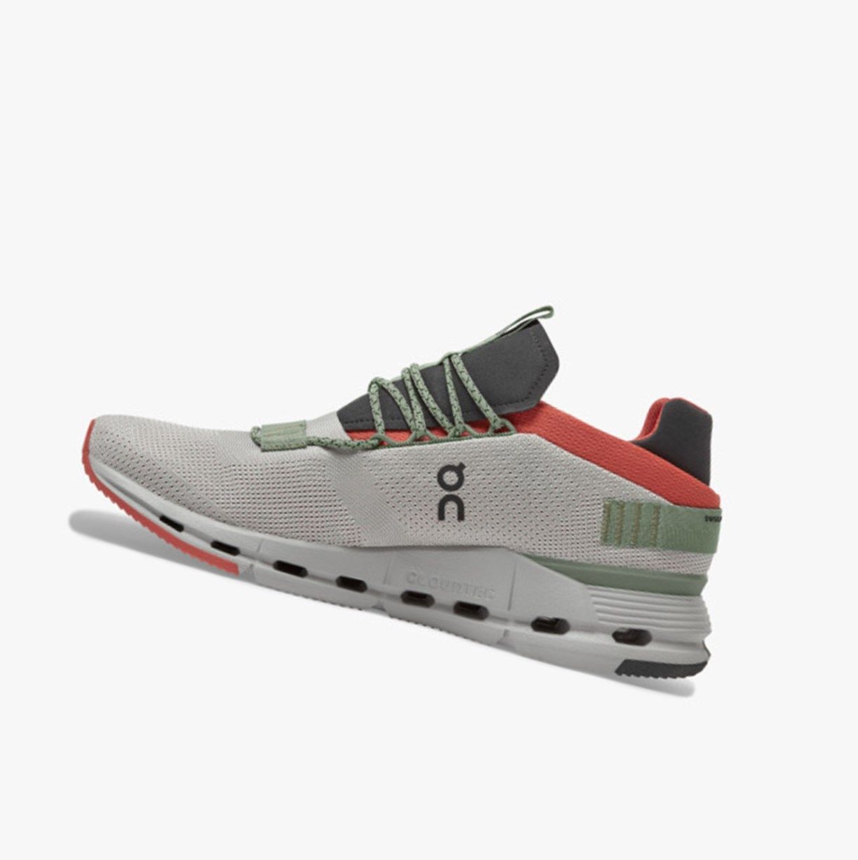 Tenis On Cloudnova Hombre Plateados Naranjas | 857031AUW