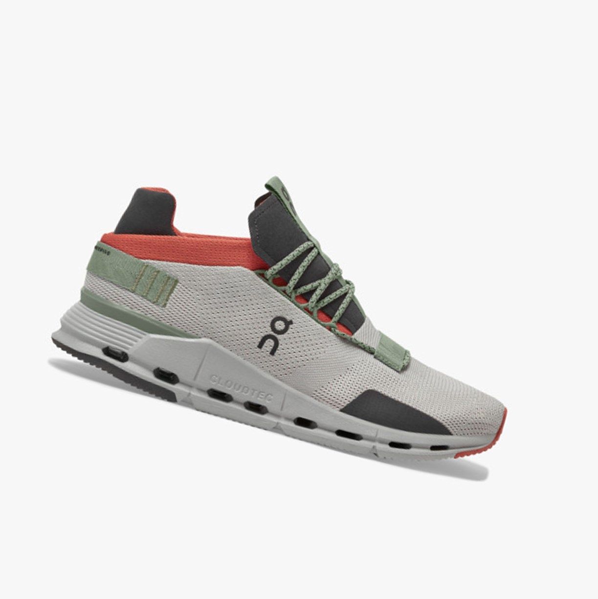 Tenis On Cloudnova Hombre Plateados Naranjas | 857031AUW