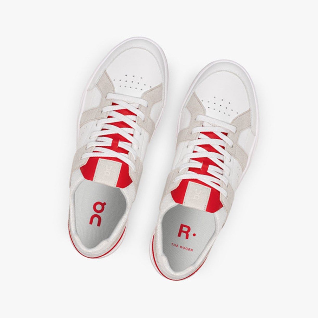 Tenis On The Roger Clubhouse Hombre Blancos Rojos | 634187BMJ