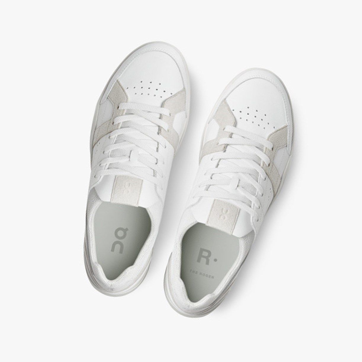Tenis On The Roger Clubhouse Hombre Blancos Marrom | 835629DSY