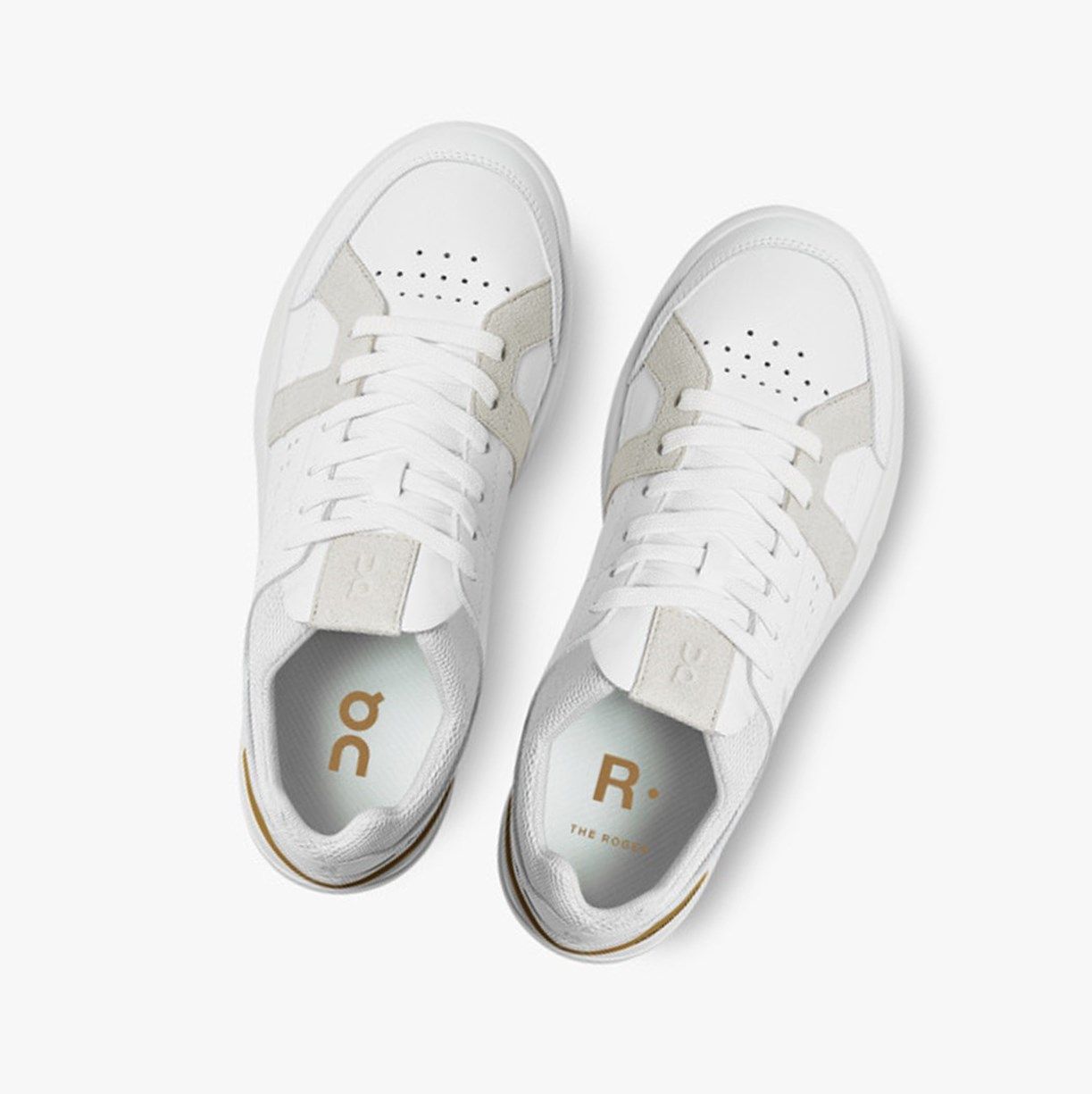 Tenis On The Roger Clubhouse Mujer Blancos Marrom | 024653DZX