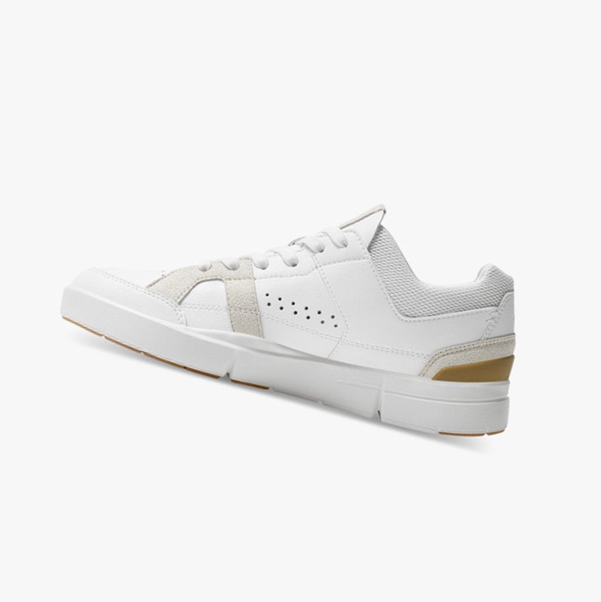 Tenis On The Roger Clubhouse Mujer Blancos Marrom | 024653DZX