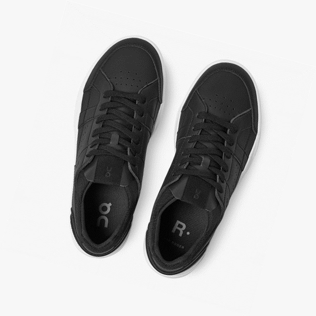 Tenis On The Roger Clubhouse Mujer Negros Blancos | 627913VGQ